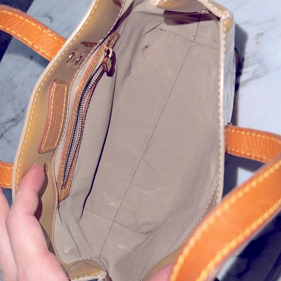 LV Vernis Handbag mini tote beige leather monogram (rubs and a few marks inside) - Picture 7 of 7